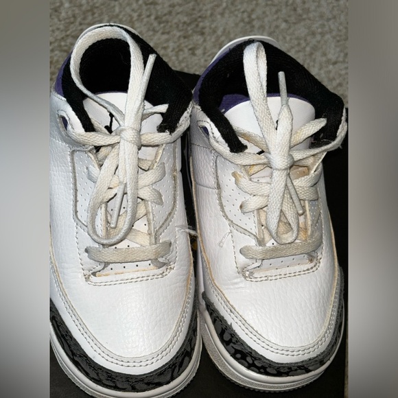 Jordan 3 RETRO (TD) Dark Iris 8C - Picture 3 of 10